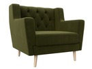 Кресло Брайтон Люкс, Микровельвет, Зеленый