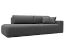 Диван прямой Лига-036 НПБ Модерн подлокотник справа, Замша, JOLY 13 серый