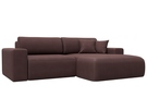 Диван угловой Лига-036 НПБ Классик правый угол, Замша, JOLY 09 бордовый