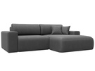 Диван угловой Лига-036 НПБ Классик правый угол, Замша, JOLY 13 серый