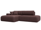 Диван угловой Лига-036 НПБ Модерн левый угол, Замша, JOLY 09 бордовый