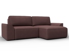 Диван угловой Лига-048 НПБ, Замша, JOLY 09 бордовый