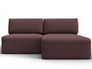 Диван угловой модульный Лига-060 НПБ угол универсальный, Замша, JOLY 09 бордовый