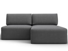 Диван угловой модульный Лига-060 НПБ угол универсальный, Замша, JOLY 13 серый