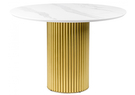 Керамический стол, Барел 110 patagonoa bianco repose / золотой