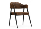 Стул на металлокаркасе, Twin brown / black