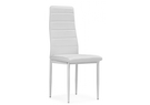 Стул на металлокаркасе, DC2-001 искусственная кожа белый / белый