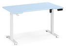 Компьютерный стол, Маркос 140х80 голубой / белый