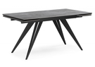 Керамический стол, Дарвин 160(220)х89 серый мрамор larka grey / черный