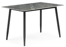 Керамический стол, Rion 120 серый мрамор / черный