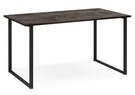 Стол деревянный, Лиман 117 х 77 бетон темный / черный матовый