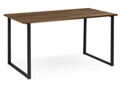 Стол деревянный, Лиман 140 х 80 дуб крафт табачный / черный матовый