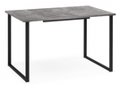 Стол деревянный, Лиман 117 (157) x 77 бетон светлый / черный матовый