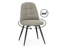 Стул на металлокаркасе, Texas 1 поворотный бежевый / черный