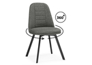 Стул на металлокаркасе, Texas 2 светло-серый поворотный / черный