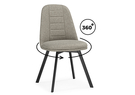 Стул на металлокаркасе, Texas 2 латте поворотный / черный