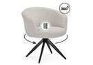 Стул на металлокаркасе, Solomon 1 вращающийся светло-бежевый / черный