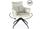 Стул на металлокаркасе, Kaser 360 крутящийся ivory / black