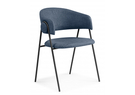 Стул на металлокаркасе, Криспиан синий / черный