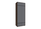 Шкаф, Роут двухстворчатый венге / графит софт