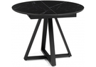 Керамический стол, Нельсон 100(140)х100х76 shakespeare black / черный