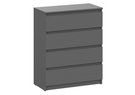 Комод, Сибити 4 ящика графит серый