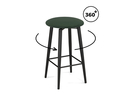 Барный стул, Гангток крутящийся изумруд / черный матовый