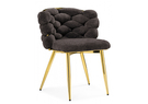 Стул на металлокаркасе, на металлокаркасе Rendi gold /  gray
