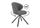 Стул на металлокаркасе, Solomon крутящийся gray / black