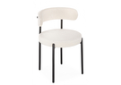 Стул на металлокаркасе, Rudi white / black