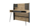 Компьютерный стол, Нобира антрацит / дуб ирландский
