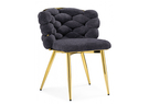 Стул на металлокаркасе, Rendi gray / gold