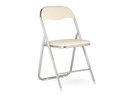 Стул на металлокаркасе, Fold 1 складной beige / chrome