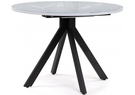 Стол стеклянный, Бетина черный / белый