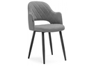 Стул на металлокаркасе, Гутрид ромбы спереди серый / черный