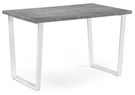 Стол деревянный, Лота Лофт 120х75 бетон светлый / белый матовый