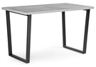 Стол деревянный, Лота Лофт 140х80 черный матовый / бетон светлый
