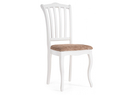 Стул деревянный, Виньетта белый / лайн белый люкс
