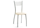 Стул на металлокаркасе, Goki ваниль крап / светлый мусс