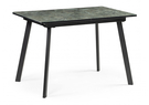 Стол стеклянный, Агни 110 королевский мрамор / черный матовый