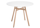 Стол деревянный, Skandi 90 белый