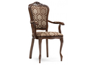 Стул деревянный, Руджеро с мягкими подлокотниками орех / шоколад