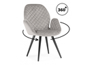 Стул, Муат поворотное confetti silver / черный
