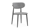 Стул на металлокаркасе, Lisbon серый / черный