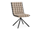 Стул на металлокаркасе, Ball 1 бежевый / черный
