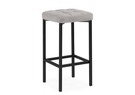 Барный стул, Лофт серый (катания сильвер) / черный