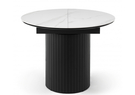 Керамический стол, Лорен 100(140) snow white / черный