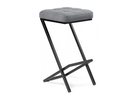 Барный стул, Амаури микровелюр катания сильвер / черный