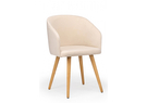 Стул деревянный, Монер бежевый (glory 03) / светлое дерево