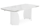 Керамический стол, Готланд 180(240)x90 statuario titan gloss / белый
